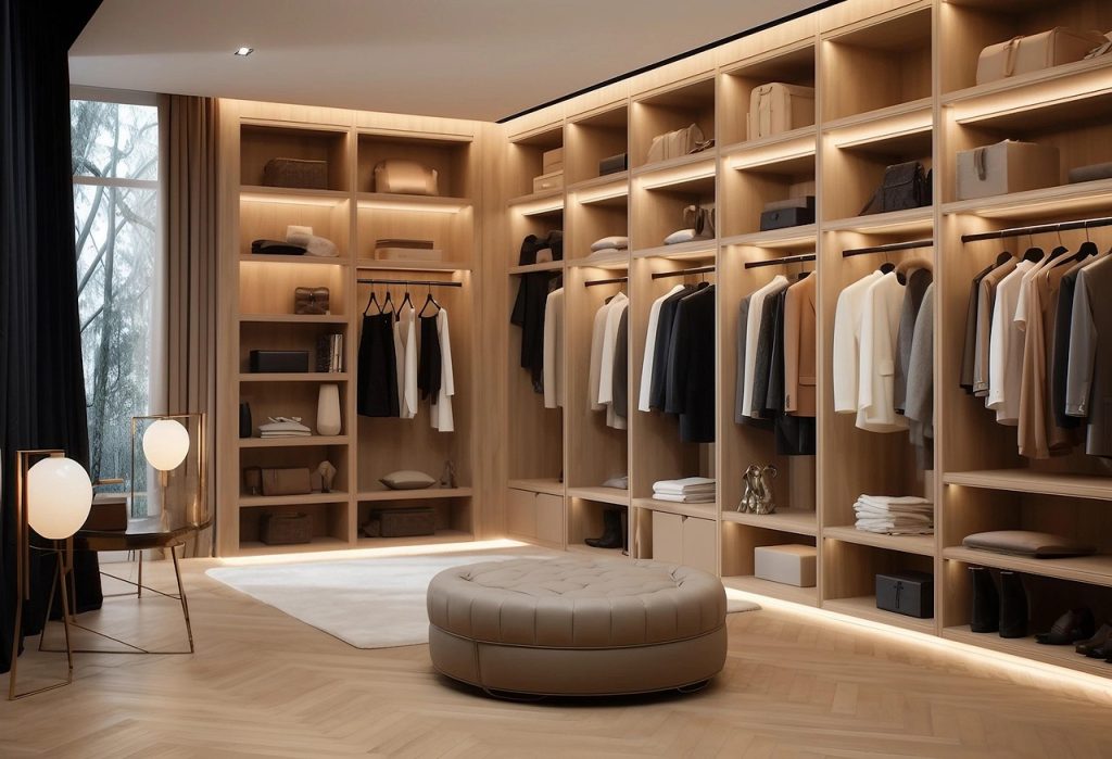 ai generated, dressing room, walk-in closet, clothes, interior design, dressing room, dressing room, dressing room, dressing room, dressing room